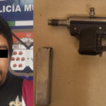Capturan a un hombre con un arma de fuego tipo Uzi y droga en la colonia Jacinto López