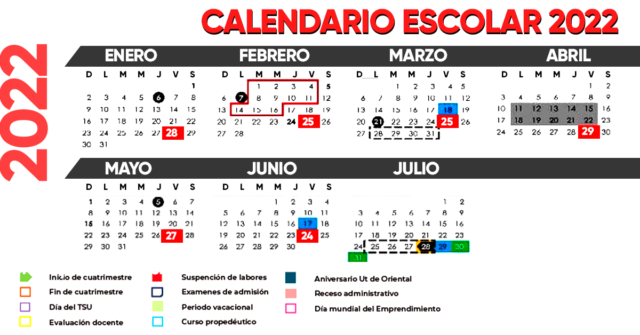 Conoce los "mega-puentes" que establece el calendario escolar 2022