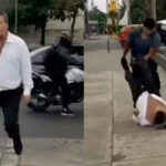 VIDEO: Alfredo Adame es captado en plena pelea callejera por un accidente de tránsito