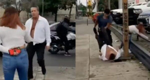 VIDEO: Alfredo Adame es captado en plena pelea callejera por un accidente de tránsito