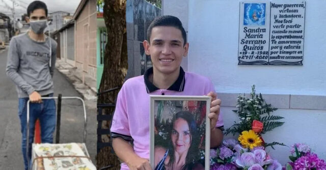 Angelo salía a vender pastelitos para seguir estudiando y cumplir la promesa que le hizo a su madre fallecida