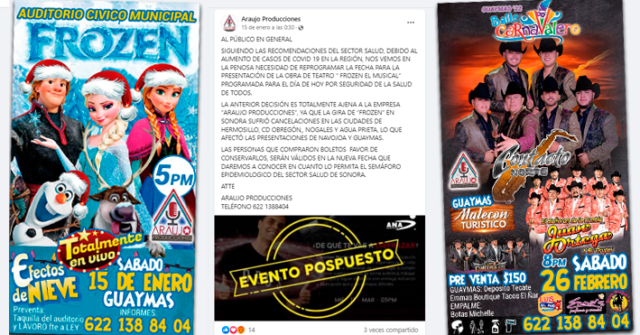 Araujo Producciones cancela evento y se niega a reembolsar el dinero del boleto; sigue anunciando el "Baile Carnavalero"