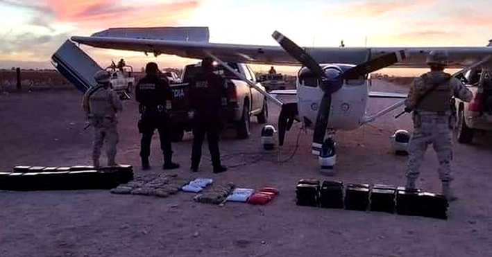 Aseguran otra avioneta cargada con drogas en Puerto Peñasco