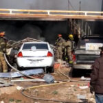 Se registra explosión e incendio en una vivienda de la colonia Esperanza