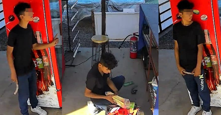 VIDEO: Captan a delincuente robando en el Mercado Los Jonnys de Guaymass Norte