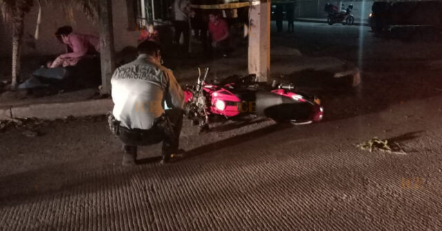 Muere joven motociclista al estrellarse contra un poste en la colonia Real del Sol