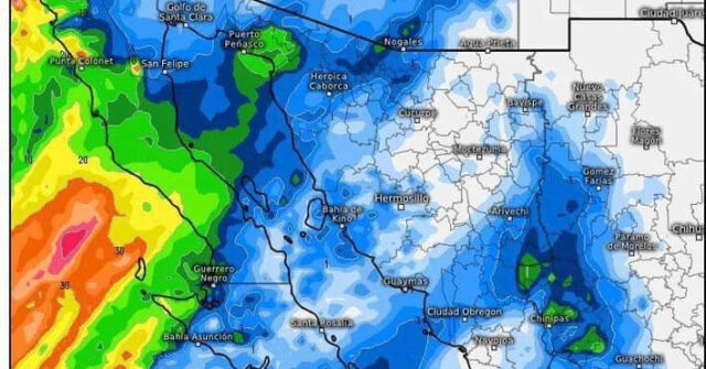 Prevén caída lluvias y caída de nieve en la zona serrana de Sonora