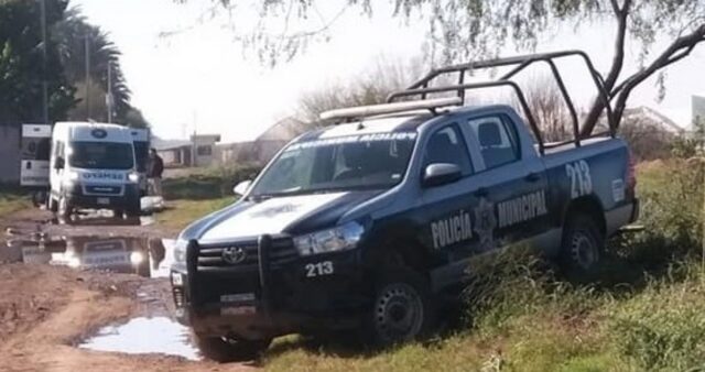 Sitio donde fueron encontrados los dos cuerpos embolsados.