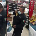 Guardias de seguridad atrapan a policía robando en supermercado
