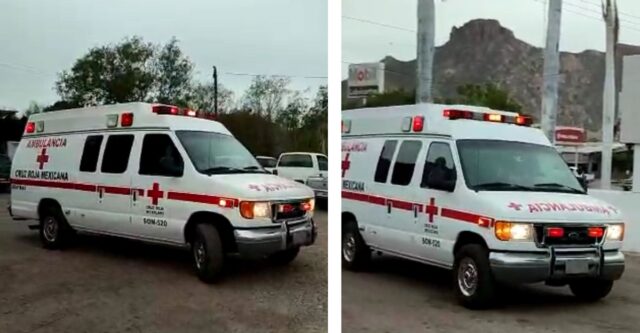 La unidad de emergencia adquirida recientemente por Cruz Roja Guaymas.