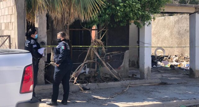 Casa donde se detectó el cuerpo del hombre asesinado.