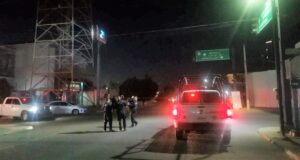 Movilización policiaca tras la intensa balacera de anoche en Caborca.