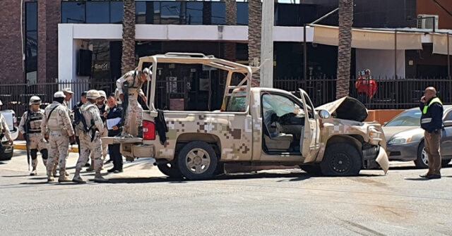 Militares resultan heridos en persecución de sicarios en el sector Centro de Caborca