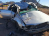 Aparatoso accidente deja cuatro heridos en el tramo carretero Guaymas-Hermosillo
