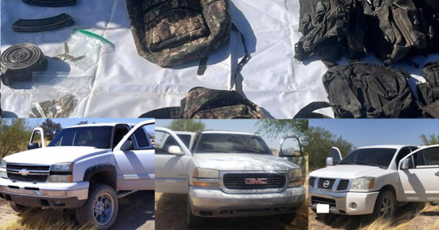 Asegura Policía Estatal y Ejército Mexicano vehículos, equipo táctico y cartuchos en operativo Altar
