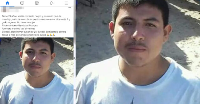 Familiares del joven Rubén Antonio que desapareció en Guaymas Norte solicitan ayuda para encontrarlo