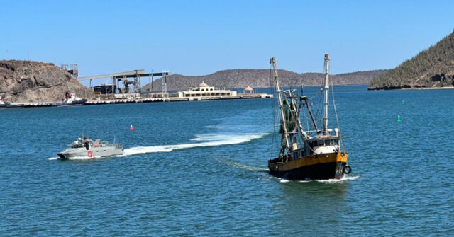 Aseguran embarcación con producto marino que se encuentra en temporada de veda en Sonora