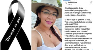 Piden ayuda para gastos funerarios de la joven que fue asesinada por su pareja en Navojoa