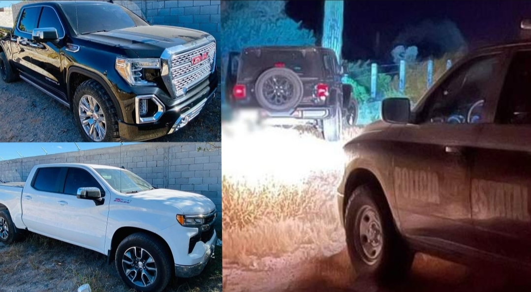 Autoridades recuperan vehículos robados en Sonora