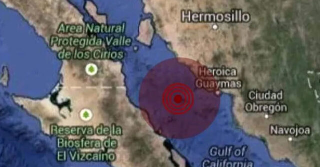 Se registran tres temblores durante la madrugada en Guaymas.