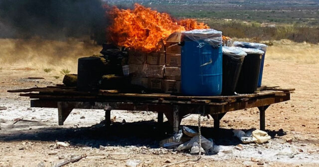 Incinera FGR más media tonelada de drogas en Guaymas