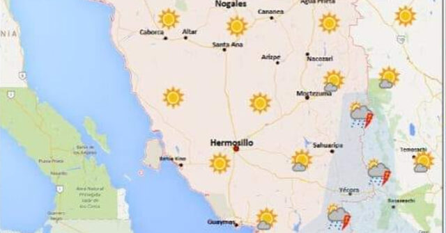 Se esperan temperaturas por arriba de los 45° centígrados en en Norte de Sonora.