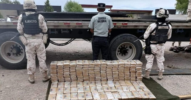 Aseguran cargamento de cocaína con valor de más de 100 millones de pesos en Sonora