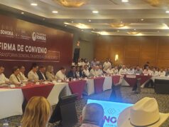 Reconoce Luis Fuentes Aguilar liderazgo de Alfonso Durazo Montaño en firma de convenio con Cecop Reconoce Luis Fuentes Aguilar liderazgo de Alfonso Durazo Montaño en firma de convenio con Cecop