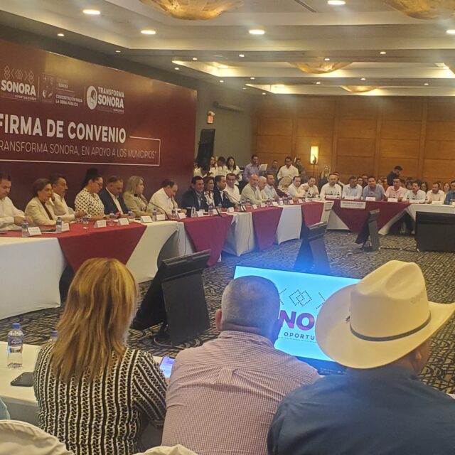 Reconoce Luis Fuentes Aguilar liderazgo de Alfonso Durazo Montaño en firma de convenio con Cecop