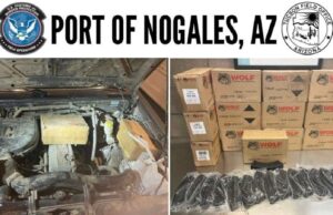 Aseguran 13 mil cartuchos de alto poder en garita e Nogales Los cartuchos y cargadores asegurados por la CBP en Nogales, Arizona.