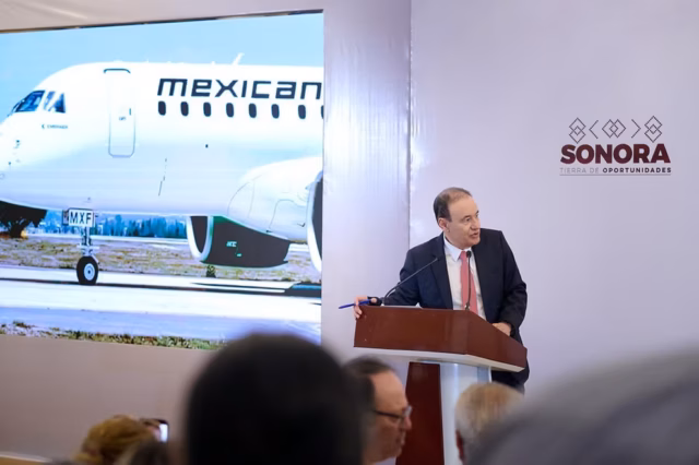 Gobernador Durazo trae a Sonora nueva ruta de Mexicana con respaldo de presidenta Sheinbaum Gobernador Durazo trae a Sonora nueva ruta de Mexicana con respaldo de presidenta Sheinbaum