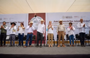 Durazo y Sheinbaum consolidan justicia histórica para el Pueblo Yaqui con más de 18 mil millones en acciones de agua, territorio y educación Durazo y Sheinbaum consolidan justicia histórica para el Pueblo Yaqui con más de 18 mil millones en acciones de agua, territorio y educación.