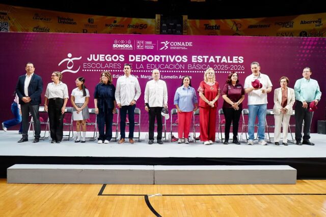 Gobernador Durazo impulsa a futuras promesas del deporte con arranque de Juegos Estatales de Educación Básica