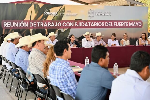 Gobernador Durazo respalda al Fuerte Mayo y asegura agua para el campo Gobernador Durazo respalda al Fuerte Mayo y asegura agua para el campo
