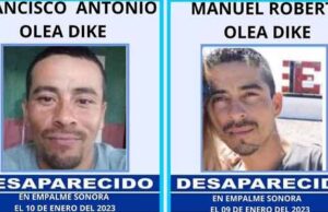 Sigue desaparecida una pareja de hermanos en Empalme Siguen desaparecidos una pareja de hermanos en Empalme