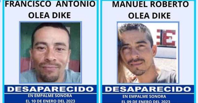 Siguen desaparecidos una pareja de hermanos en Empalme