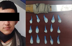 Incauta Policía Estatal arma blanca y sustancias similares al narcótico en Hermosillo