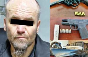 Detienen a estadounidense con armas, cartuchos y pastillas de fentanilo en Sonora