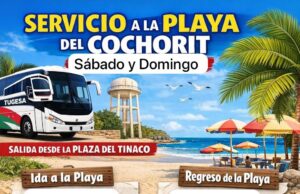 Mantendrán corridas de autobuses al malecón turístico del Cochórit Mantendrán corridas de autobuses al malecón turístico del Cochórit