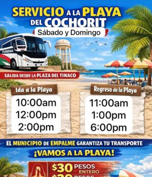 Mantendrán corridas de autobuses al malecón turístico del Cochórit