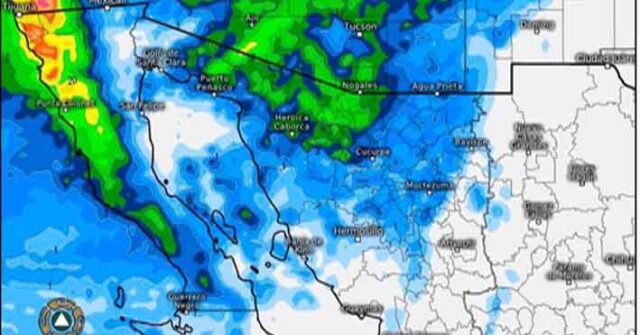 Prevén nevadas por el ingreso del Frente Frío No. 21 en Sonora